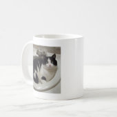 Katzenliebhaberfreude Kaffeetasse (Vorderseite Links)