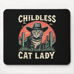 Katzenliebhaberin ohne Kinder - Kamala Harris 2024 Mousepad