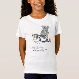 Katzenliebhabert-stück mit angepasstem Mädchen d T-Shirt