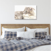 Katzenliegen Leinwanddruck (Insitu (Schlafzimmer))