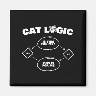 Katzenlogik-T-Shirt Lustiges Neues Geschenk Für Ka Magnet