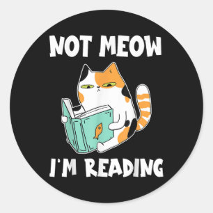 Katzenlover und Liebe lesen bedeuten nicht, dass i Runder Aufkleber