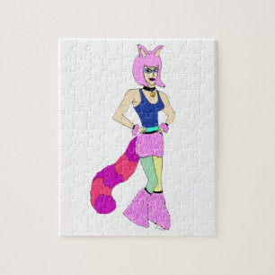 Katzenmädchen Puzzle