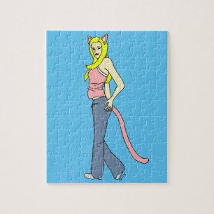Katzenmädchen puzzle
