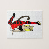 Katzenmädchen Puzzle (Horizontal)