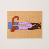 Katzenmädchen puzzle (Horizontal)