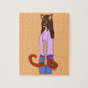 Katzenmädchen puzzle