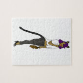 Katzenmädchen Puzzle (Horizontal)