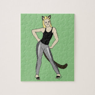 Katzenmädchen puzzle