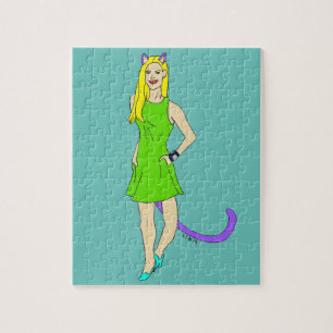 Katzenmädchen puzzle