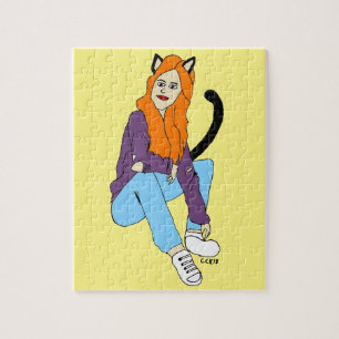 Katzenmädchen puzzle
