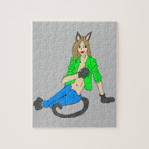 Katzenmädchen   puzzle