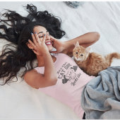 Katzenmädchen sieht aus, als würden sie aufstehen tank top