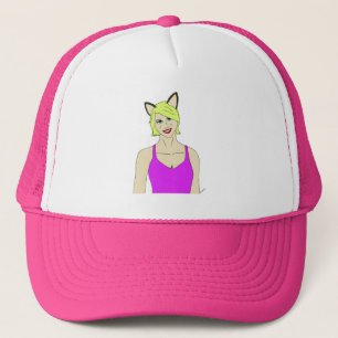 Katzenmädchen Truckerkappe