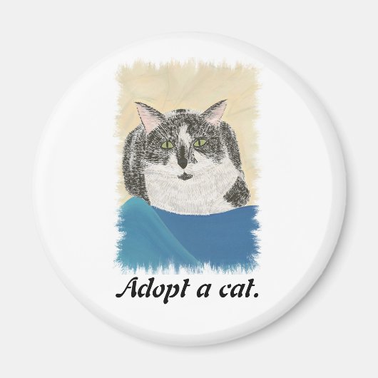 Katzenmagnete adoptiert Werbeaktion Magnet (Vorne)