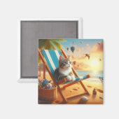 Katzenmagnete, Geschenk für Katzenliebhaber Magnet (Vorderseite/Rückseite)