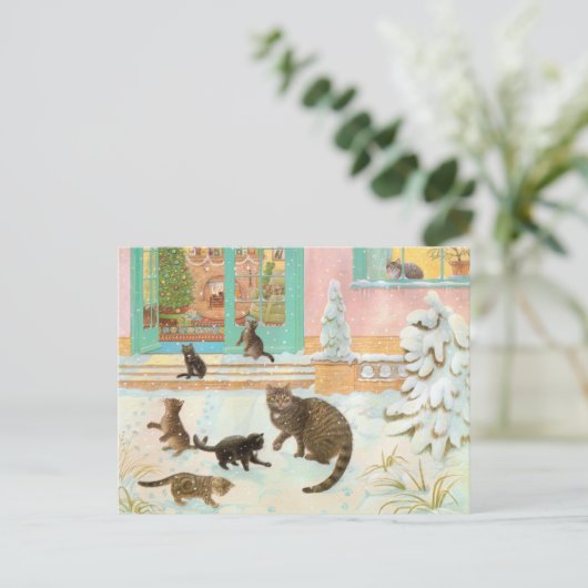 Katzenmaler Postkarten (Stehend Vorderseite)