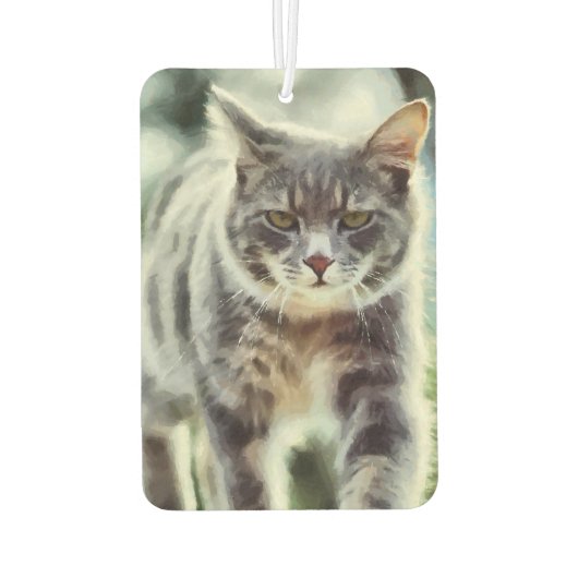 Katzenmalerei Autolufterfrischer (Rückseite)