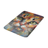 Katzenmalerei Badematte (Schrägansicht)