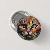 Katzenmalerei Button (Vorne & Hinten)