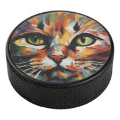 Katzenmalerei Eishockey Puck (3/4)