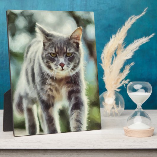 Katzenmalerei Fotoplatte (Seite)