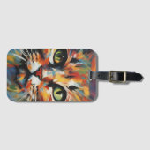 Katzenmalerei Gepäckanhänger (Vorderseite (Horizontal))