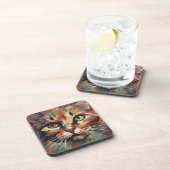 Katzenmalerei Getränkeuntersetzer (Rechte Seite)