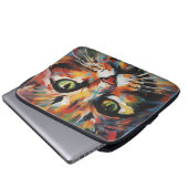 Katzenmalerei Laptopschutzhülle (Vorne Knopf)