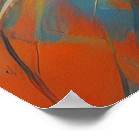 Katzenmalerei Poster (Ecke)