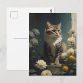 Katzenmalerei Postkarte (Vorne/Hinten)