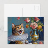 Katzenmalerei Postkarte (Vorne/Hinten)