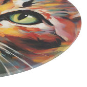 Katzenmalerei Schneidebrett (Ecke)