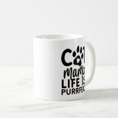 Katzenmama-Leben ist korrekt Kaffeetasse (VorderseiteRechts)