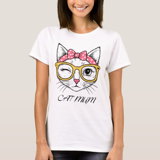 Katzenmama T-Shirt (Vorderseite)