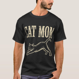 Katzenmama-T-Shirt – Vintage abgenutztes Katzen-Te T-Shirt