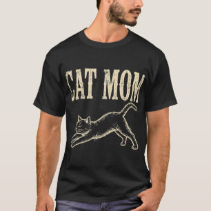 Katzenmama-T-Shirt – Vintage abgenutztes Katzen-Te T-Shirt