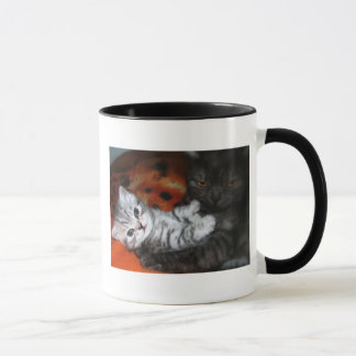 Katzenmama und Kätzchen-Tasse Tasse