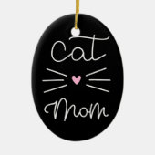 Katzenmamma Keramikornament (Vorne)