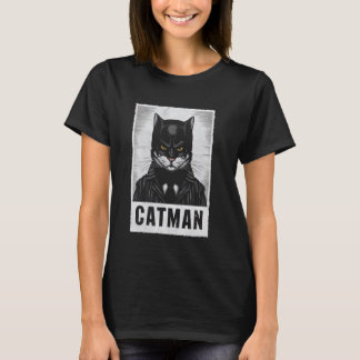 Katzenmann Katzenkostüm Felines Tier Cool T-Shirt