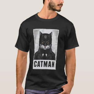 Katzenmann Katzenkostüm Felines Tier Cool T-Shirt