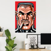 Katzenmann vom Mond/Groß Poster (Heimbüro)