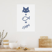 Katzenmathematik Poster (Küche)