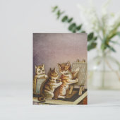 Katzenmathematik Postkarte (Stehend Vorderseite)