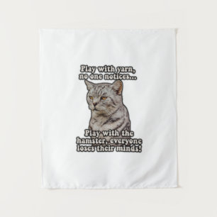 Katzenmeme für Katzenliebhaber und Kätzchenbesitze Wandteppich