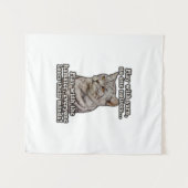 Katzenmeme für Katzenliebhaber und Kätzchenbesitze Wandteppich (Vorderseite (Horizontal))