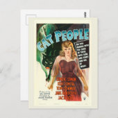 Katzenmenschen, Film Postkarte (Vorne/Hinten)