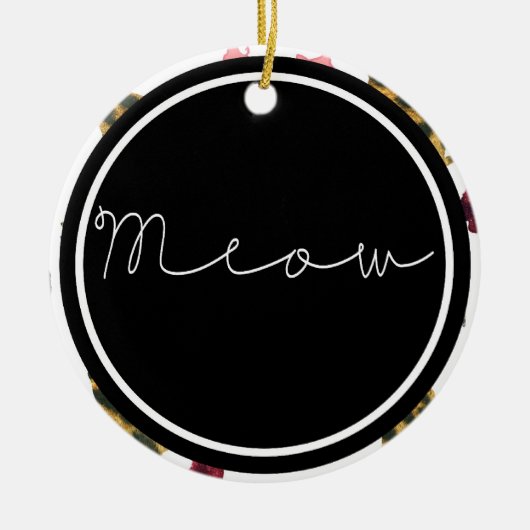 KatzenMeow Keramik Ornament (Vorne)