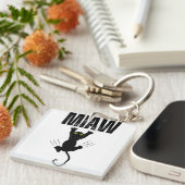 Katzenmiaw Schlüsselanhänger (Vorderseite rechts)