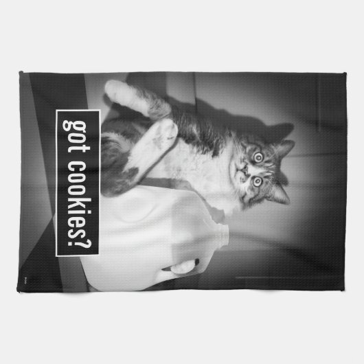 Katzenmilch von Jug Geschirrtuch (Horizontal)